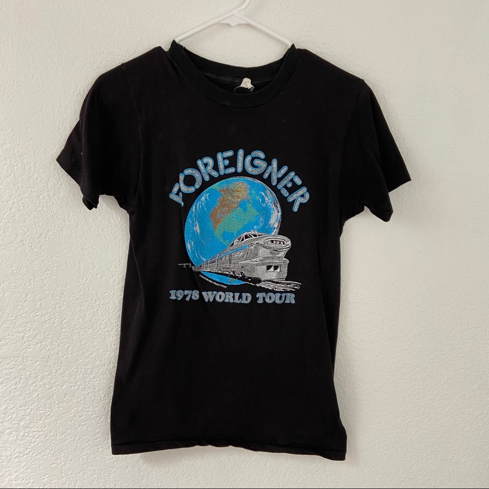 Vintage Foreigner 1978 band t shirt size small